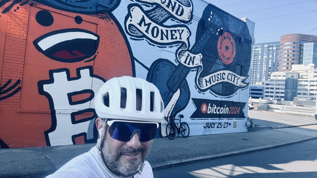 Chad Everett Harris, cycling in Nashville, Tn